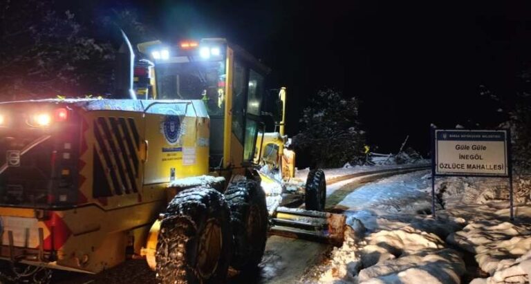 Bursa’da 169 Mahalle Yolu Ulaşıma Açıldı