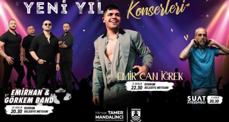 Emir Can İğrek ile Bodrum’da Yeni Yıl Coşkusu